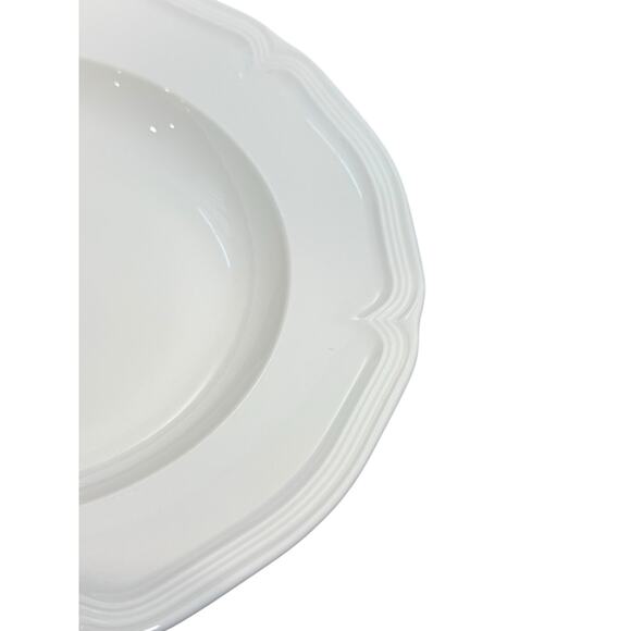 Villeroy & Boch Manior 9" Rim‎ Soup Dessert Cereal Bowl White Premium Porcelain - Picture 4 of 6